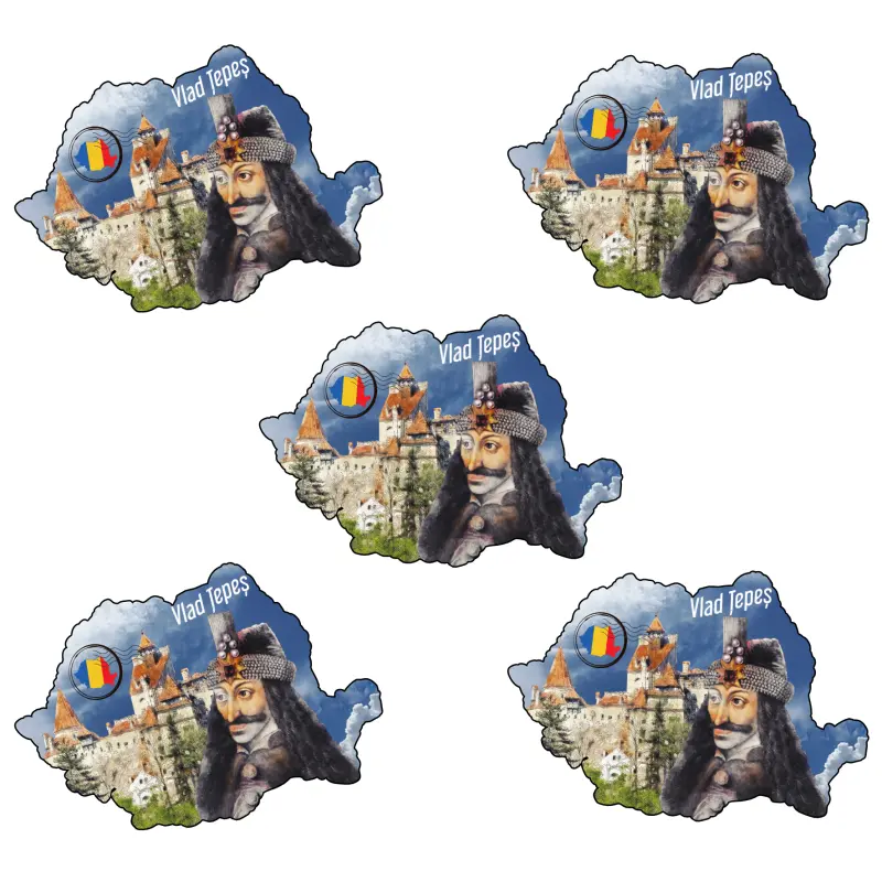 Mgs193-castelul bran, vlad tepes, magnet harta